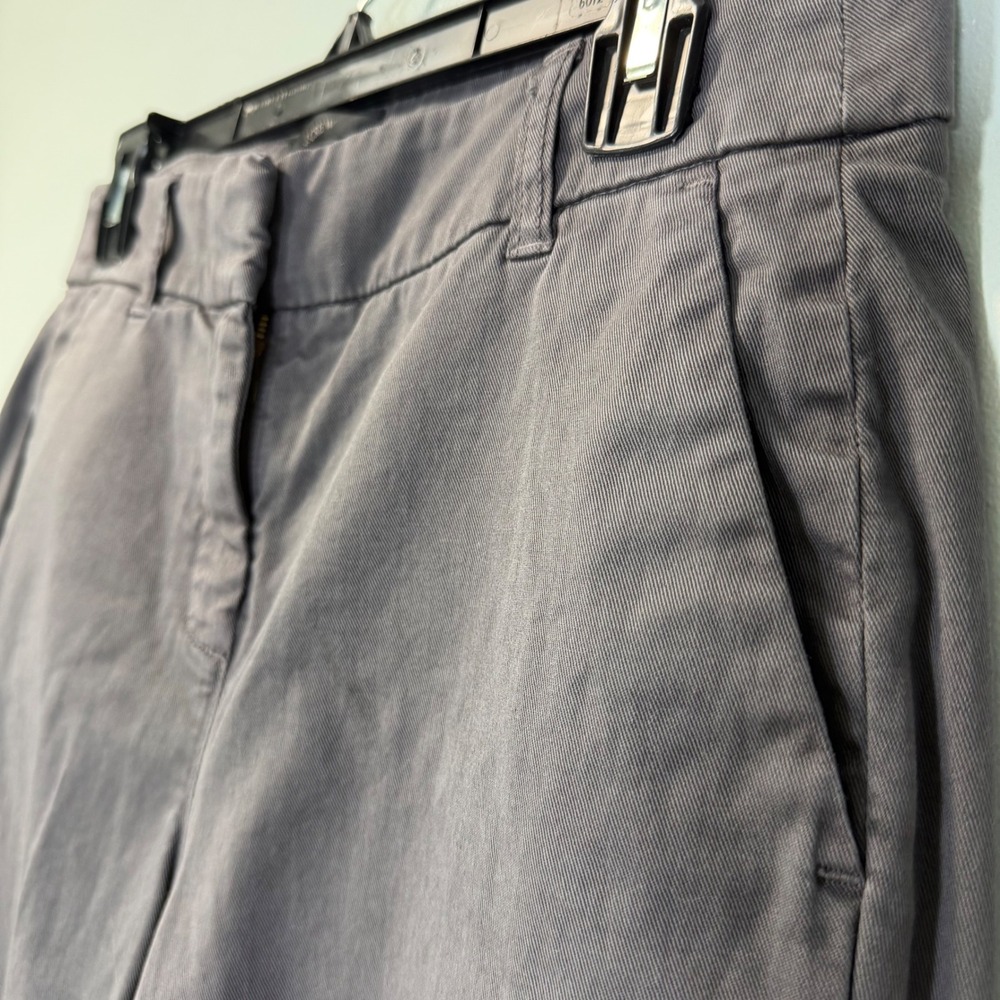 JCrew Cameron Slim Cropped Pant Charcoal Gray Size 8 Business Casual Minimalist - Picture 2 of 6